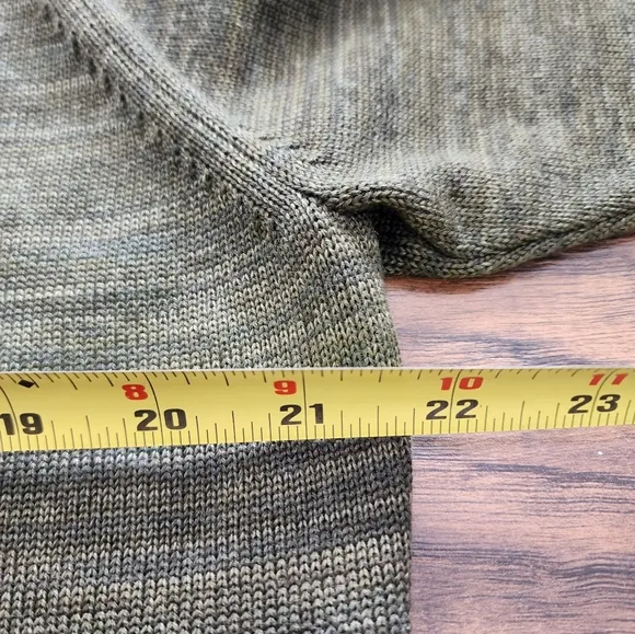 Peruvian Connection Forest Inglenook Cowl Cotton Turtleneck Sweater