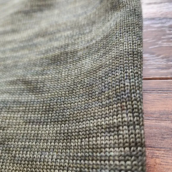 Peruvian Connection Forest Inglenook Cowl Cotton Turtleneck Sweater