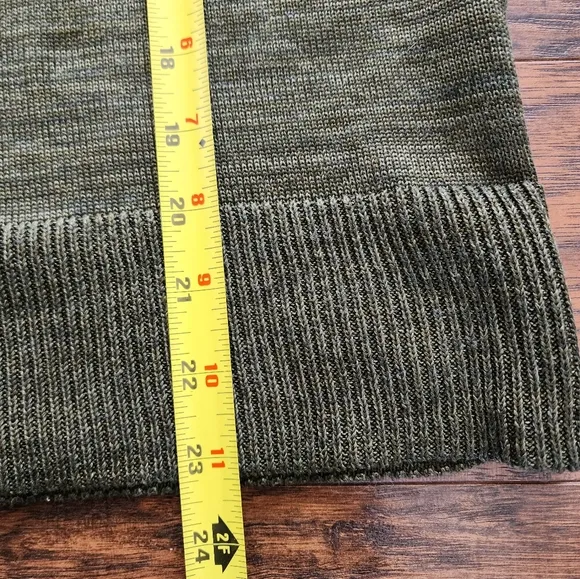 Peruvian Connection Forest Inglenook Cowl Cotton Turtleneck Sweater