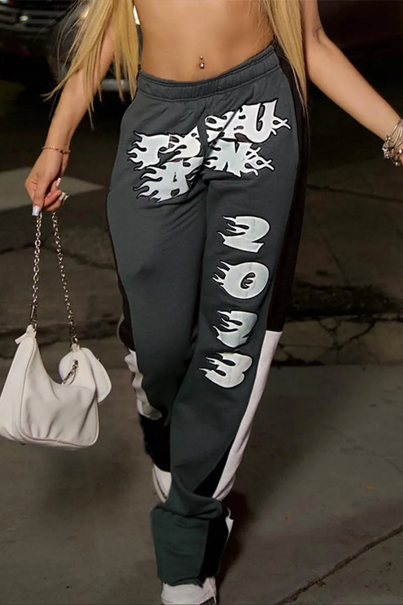 PI0171 Fleece Graphic Sweatpants