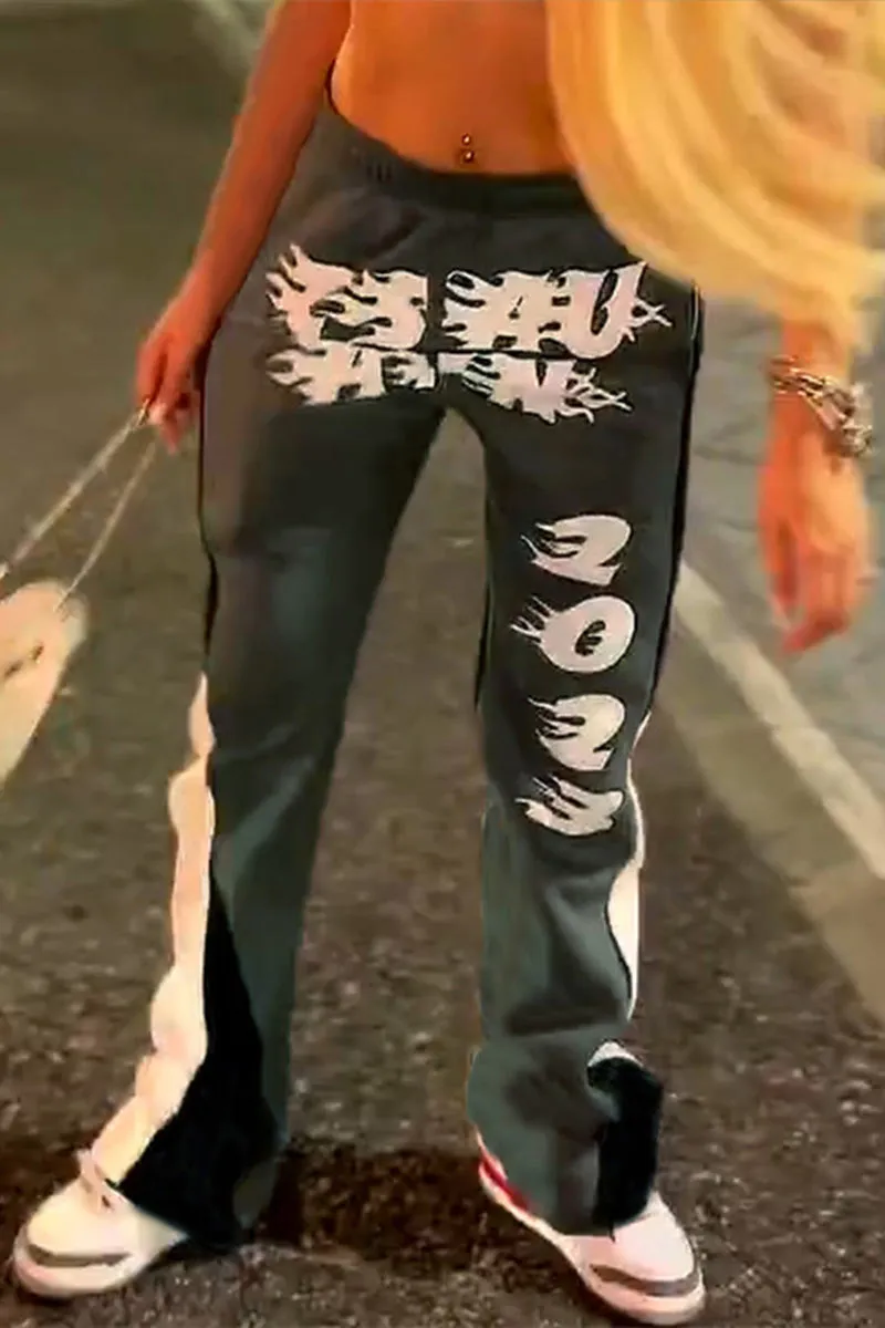 PI0171 Fleece Graphic Sweatpants