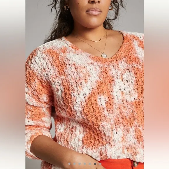 Pilcro Christian V-Neck Sweater 100%Cotton