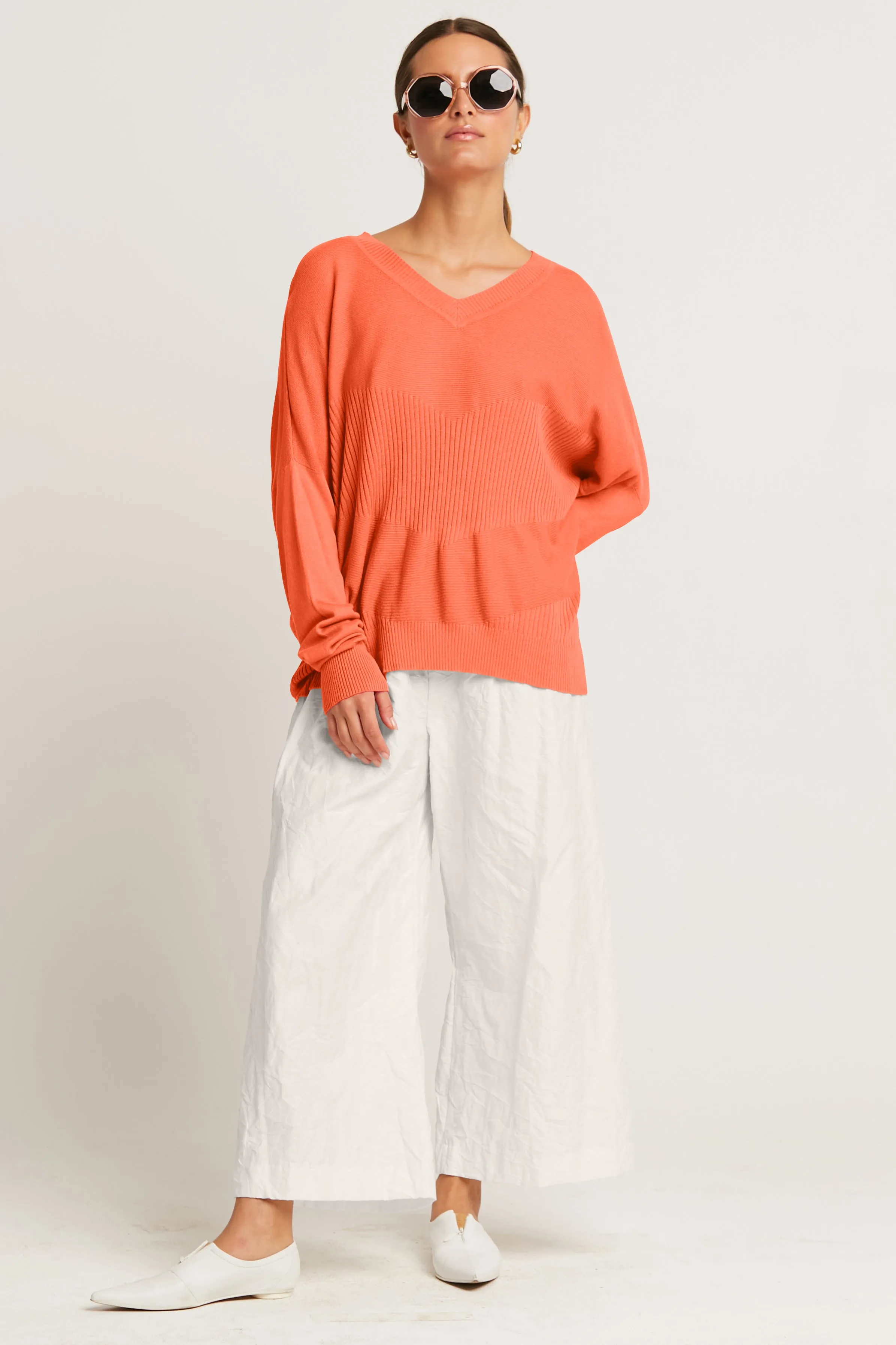 Pima Cotton Summer Love V Neck Sweater