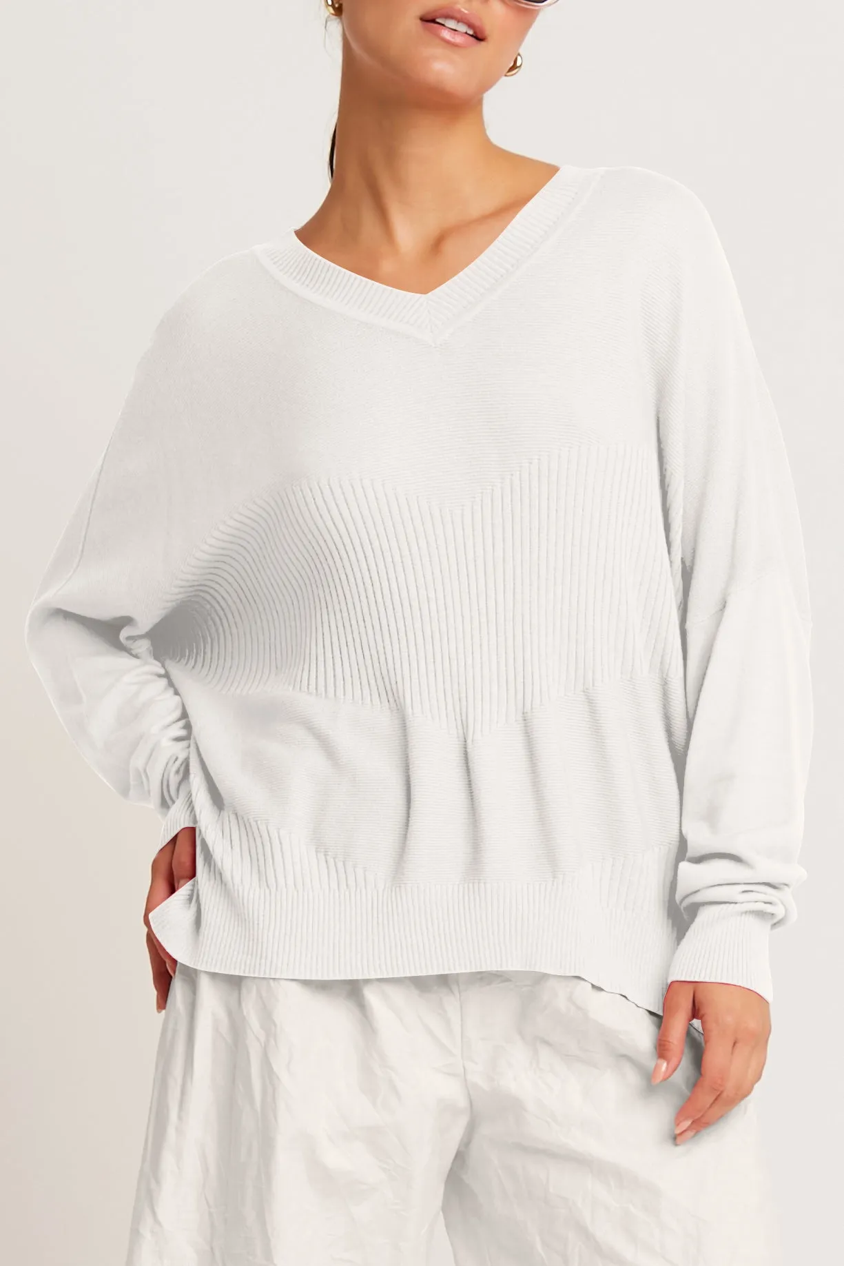 Pima Cotton Summer Love V Neck Sweater