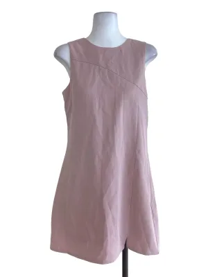 Pink Plain Shift Dress