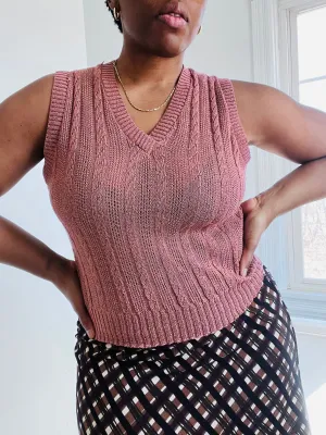 Pink Sweater Vest
