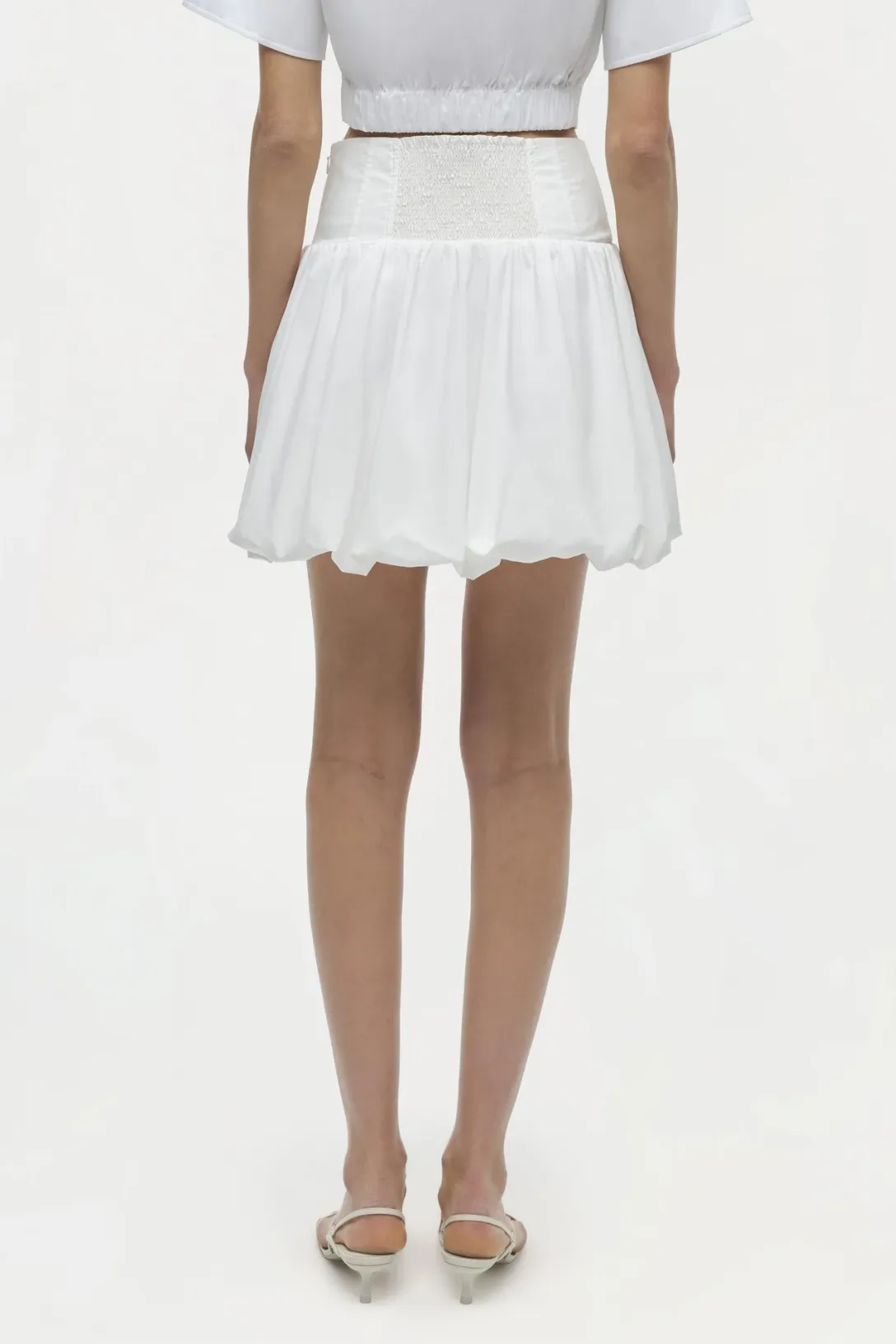 Pippa Cotton Mini Skirt | White