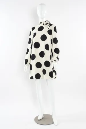 Polka Dot Silk Shift Dress