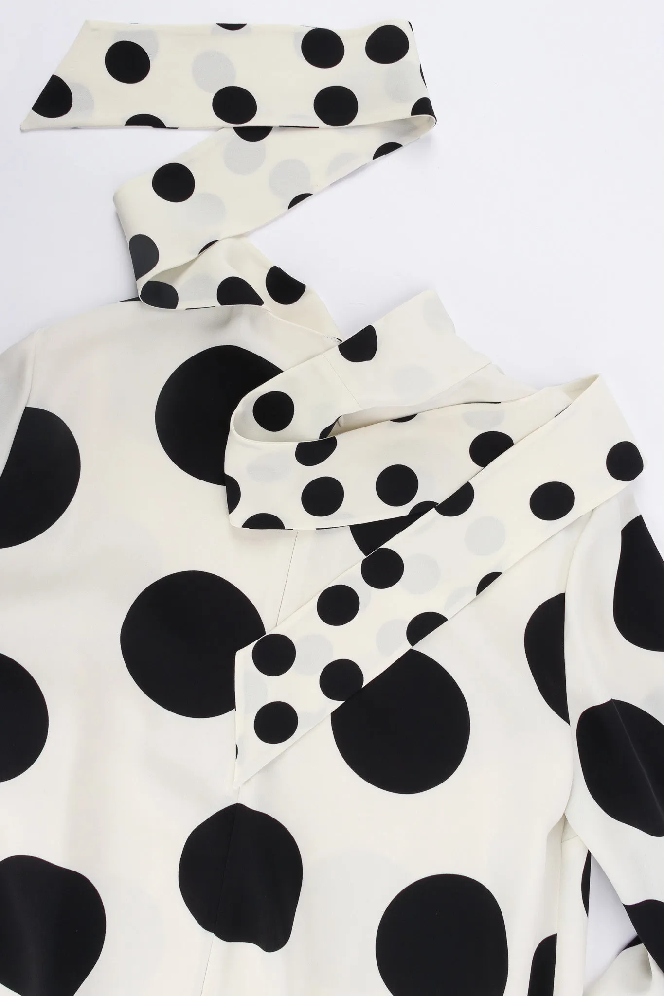 Polka Dot Silk Shift Dress