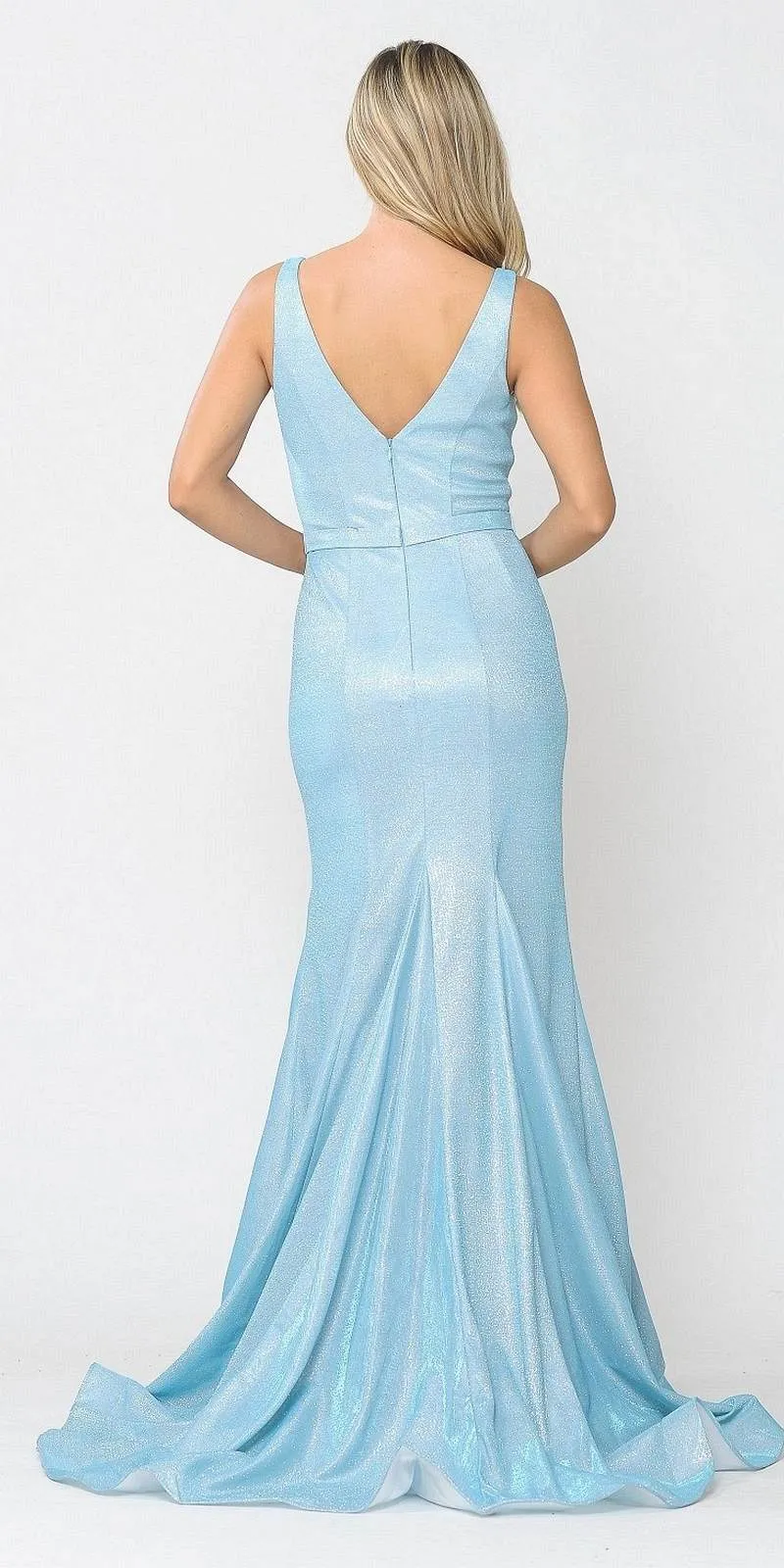 Poly USA 8704 Mermaid Style Long Prom Dress Sleeveless