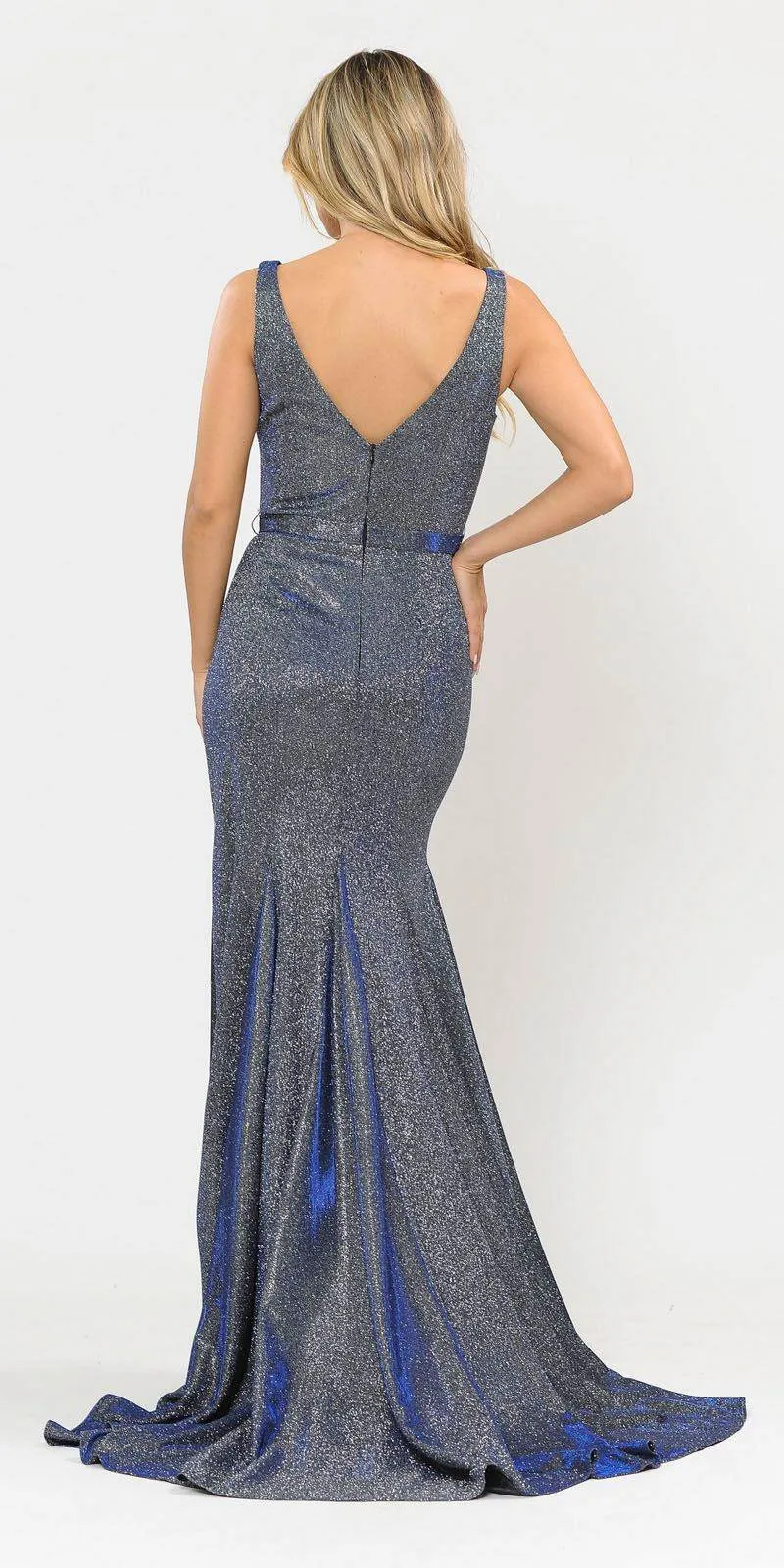Poly USA 8704 Mermaid Style Long Prom Dress Sleeveless