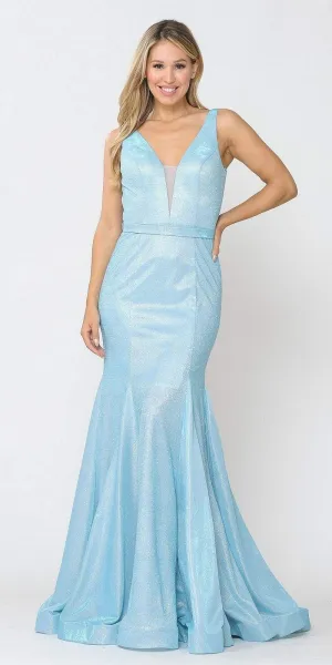 Poly USA 8704 Mermaid Style Long Prom Dress Sleeveless