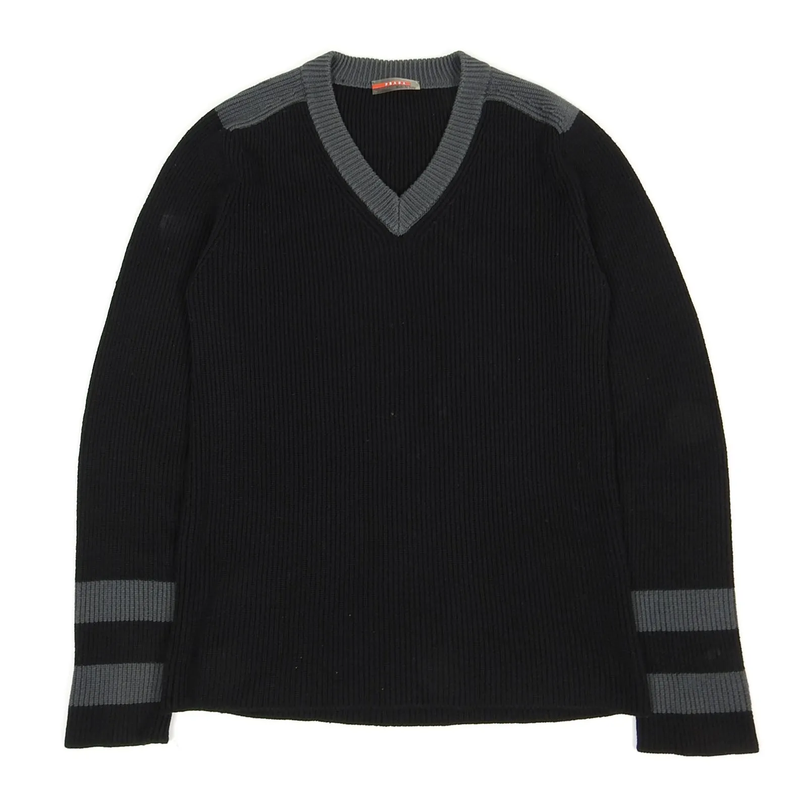 Prada Chunky V-Neck Sweater Size 50