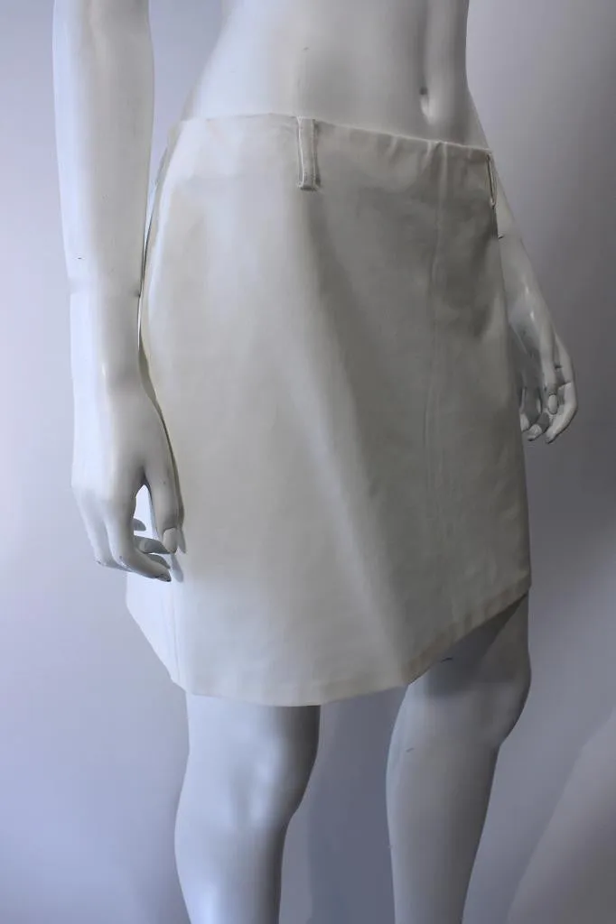 PRADA White Mini Skirt