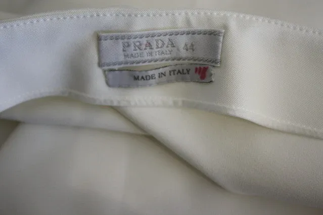 PRADA White Mini Skirt