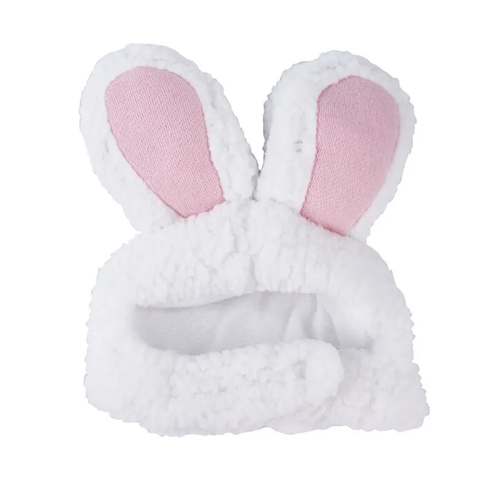 Rabbit Ear Adjustable Velcro Head Dress for Cats