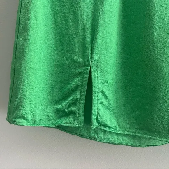 [rails] tate silky mini skirt vibrant green XS