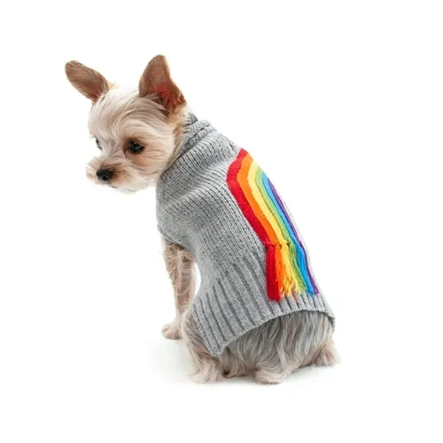 Rainbow Turtleneck Sweater