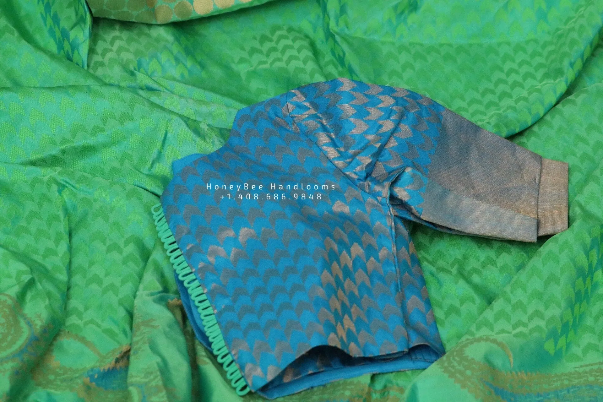 Raw mango saree inspired,Lyte weight Sarees online,South Indian Sarees,Pure Banaras Sarees,Saree Stitched Blouse,saree,Banaras silk- NIHIRA