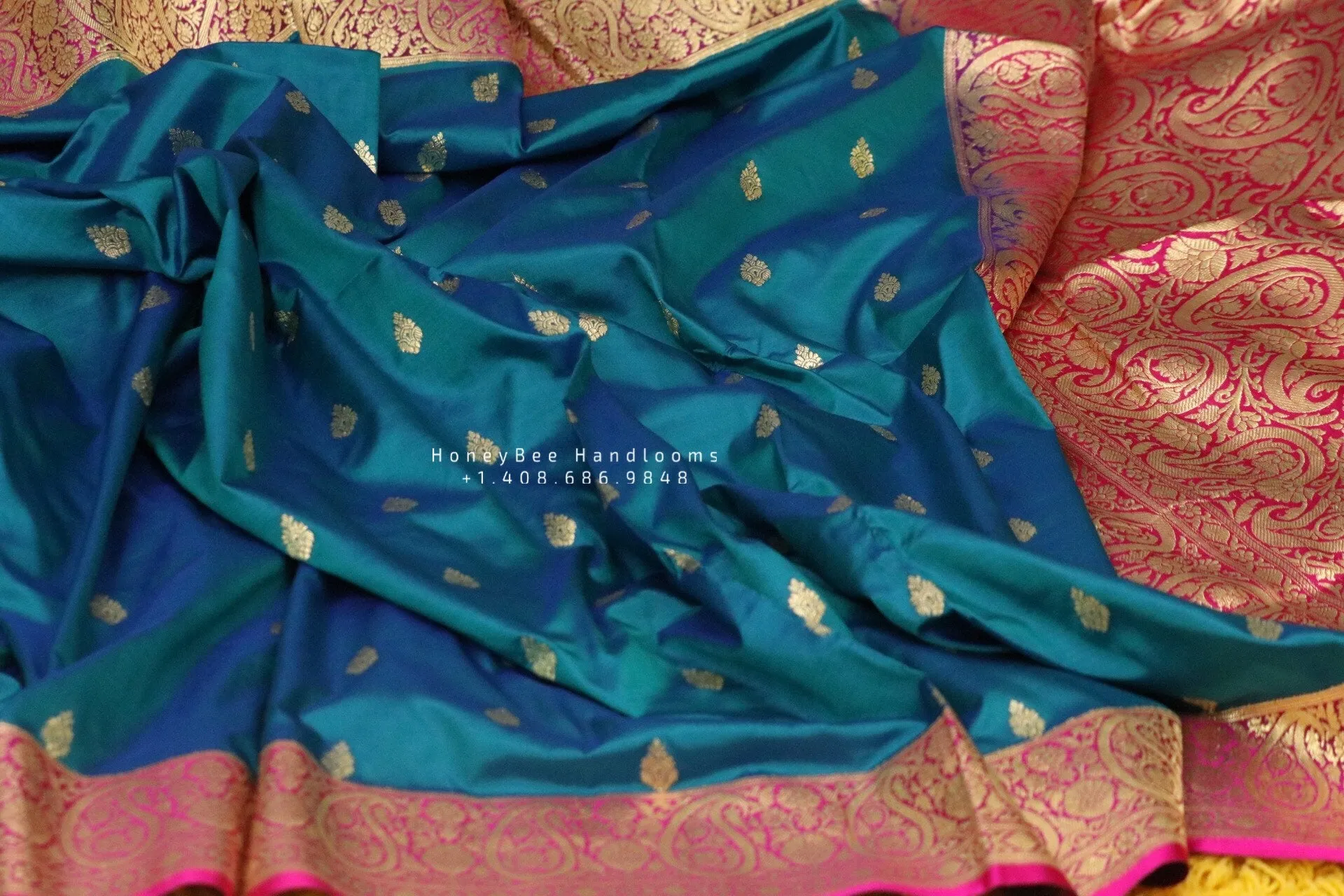 Raw mango saree inspired,Lyte weight Sarees online,South Indian Sarees,Pure Banaras Sarees,Saree Stitched Blouse,saree,Banaras silk- NIHIRA