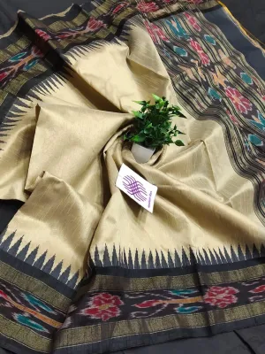 Raw Tussar Silk Saree