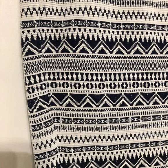 RD Style Adele Printed Pencil Skirt, Navy &amp; Wht, L