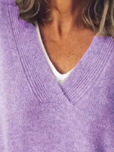 Remington V-Neck Dropped Shoulder Sweater