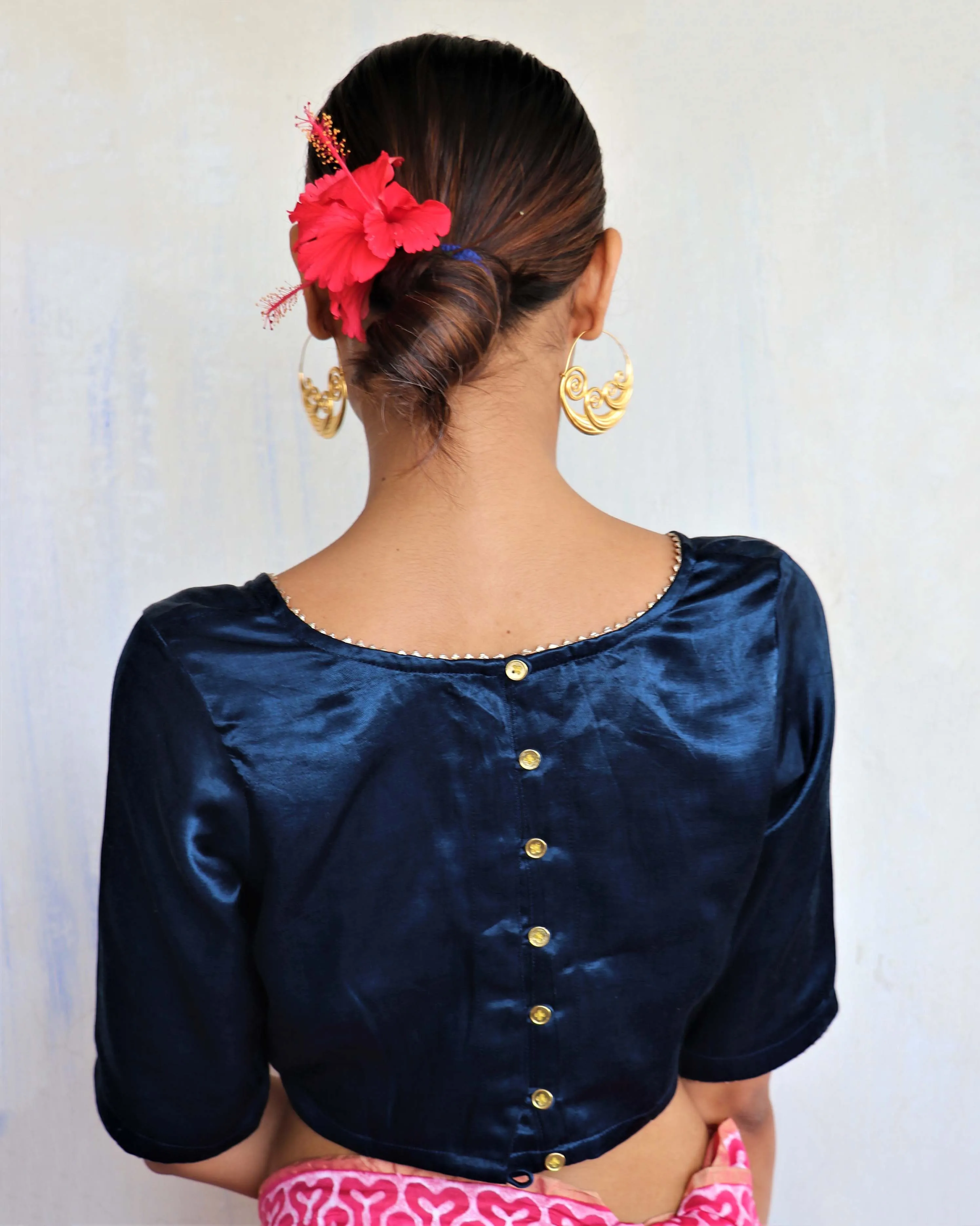 Revati Mashru Silk Blouse- Roshni