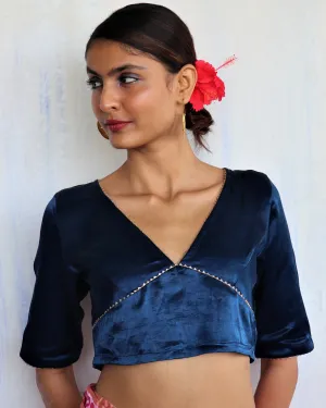 Revati Mashru Silk Blouse- Roshni