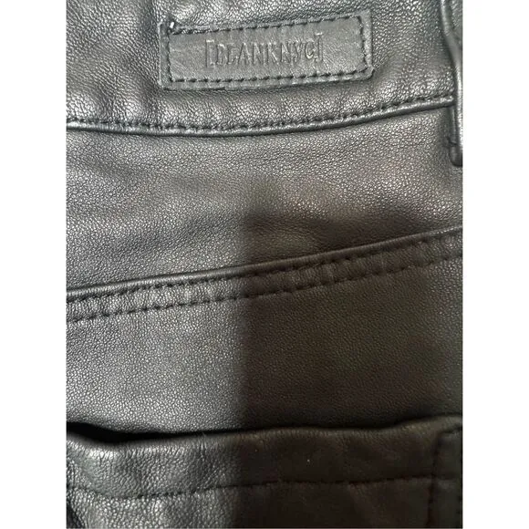 REVOLVE X BLANKNYC Genuine Leather Mini Skirt In Night Life Size 25