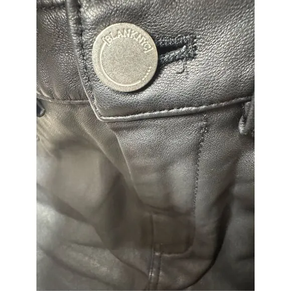 REVOLVE X BLANKNYC Genuine Leather Mini Skirt In Night Life Size 25