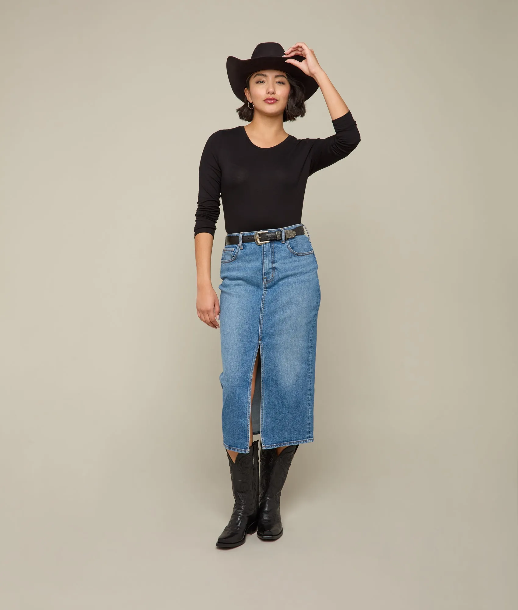 Rose Pencil Skirt :: Wildflower