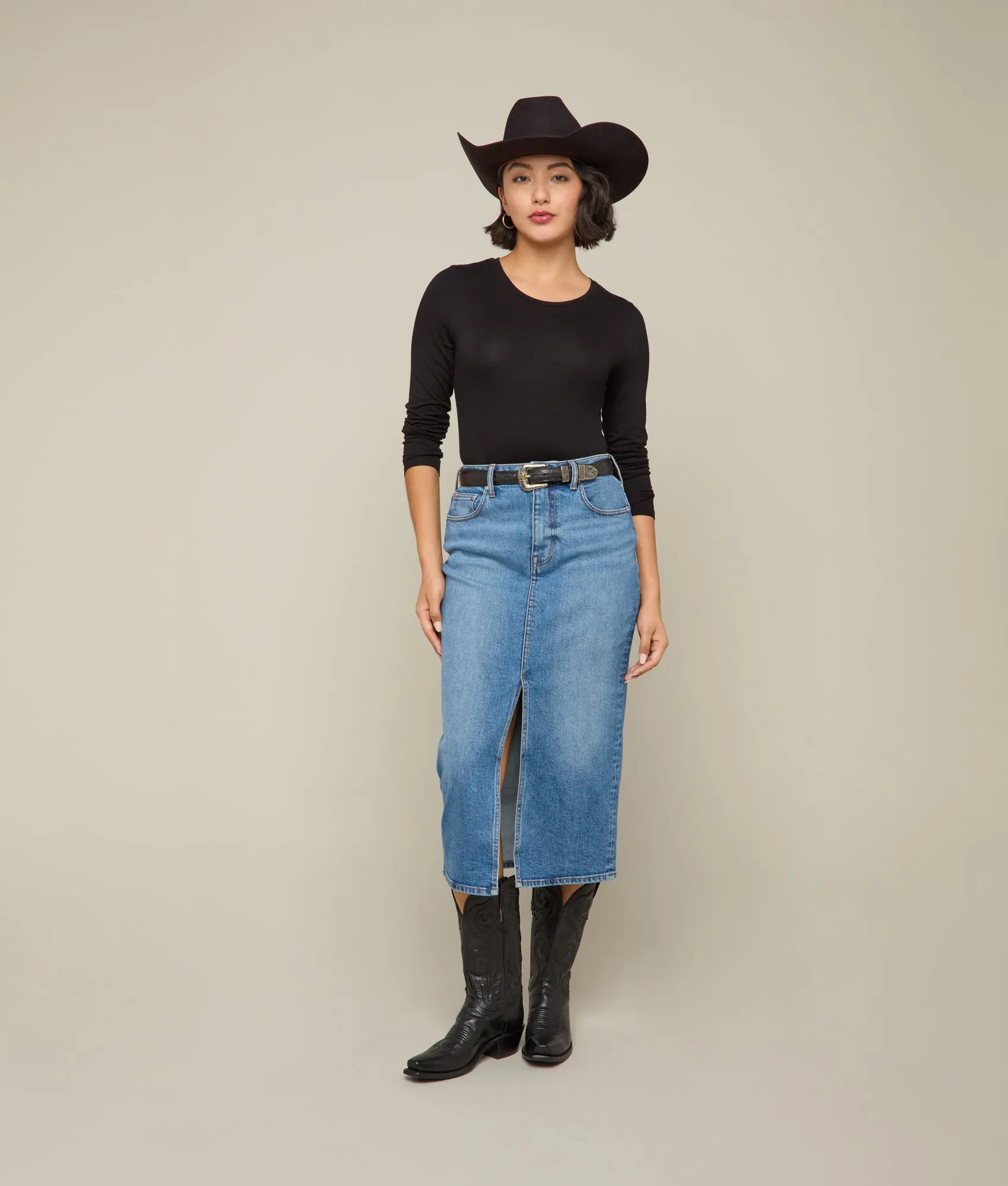 Rose Pencil Skirt :: Wildflower