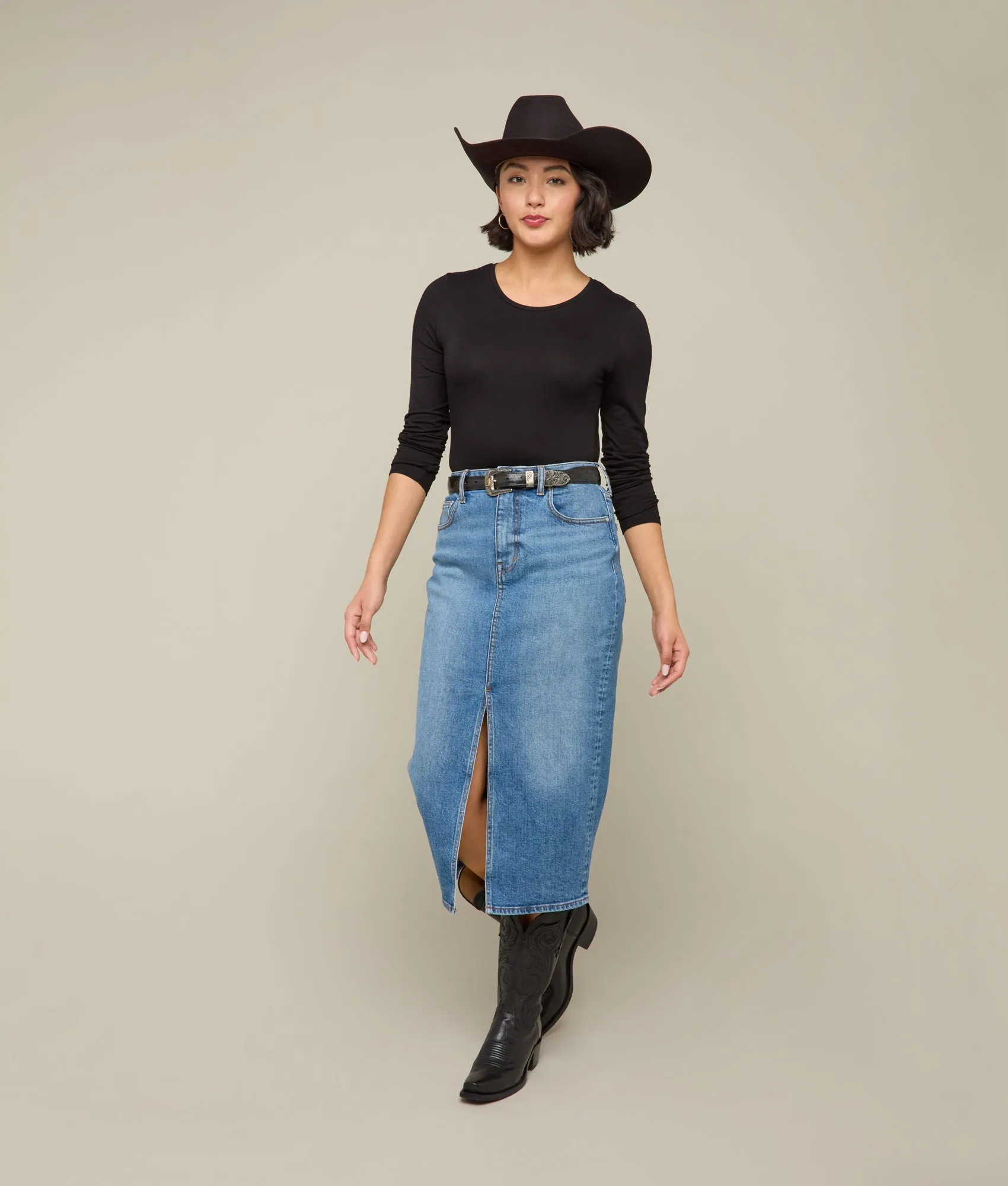 Rose Pencil Skirt :: Wildflower