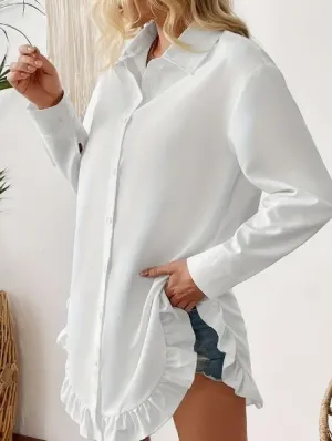 Ruffle Dress Blouse