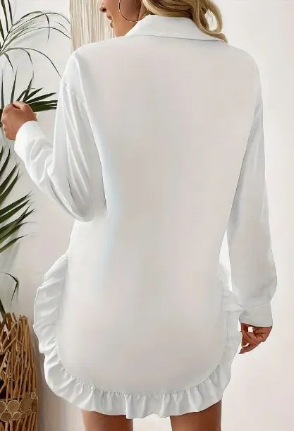 Ruffle Dress Blouse