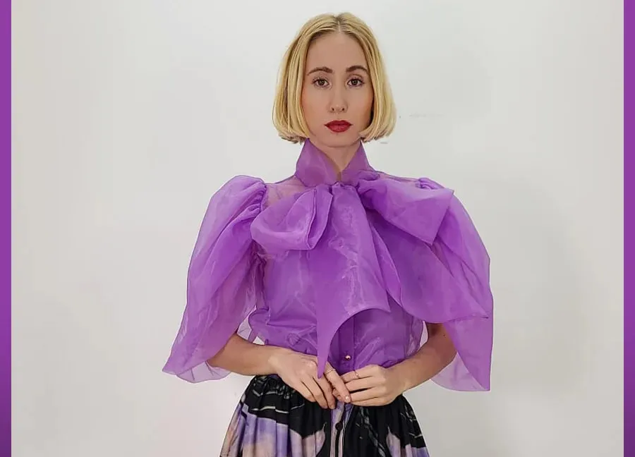 Ruffle Print Top