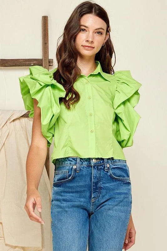 RUFFLE TOP