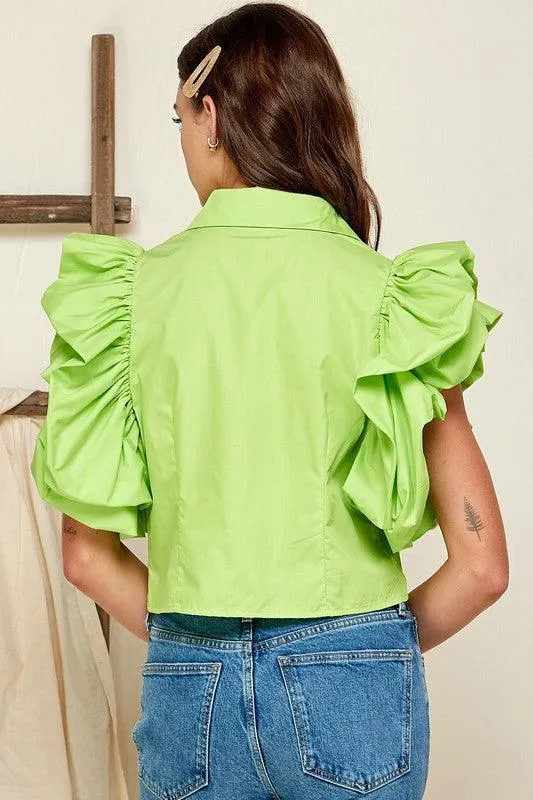 RUFFLE TOP