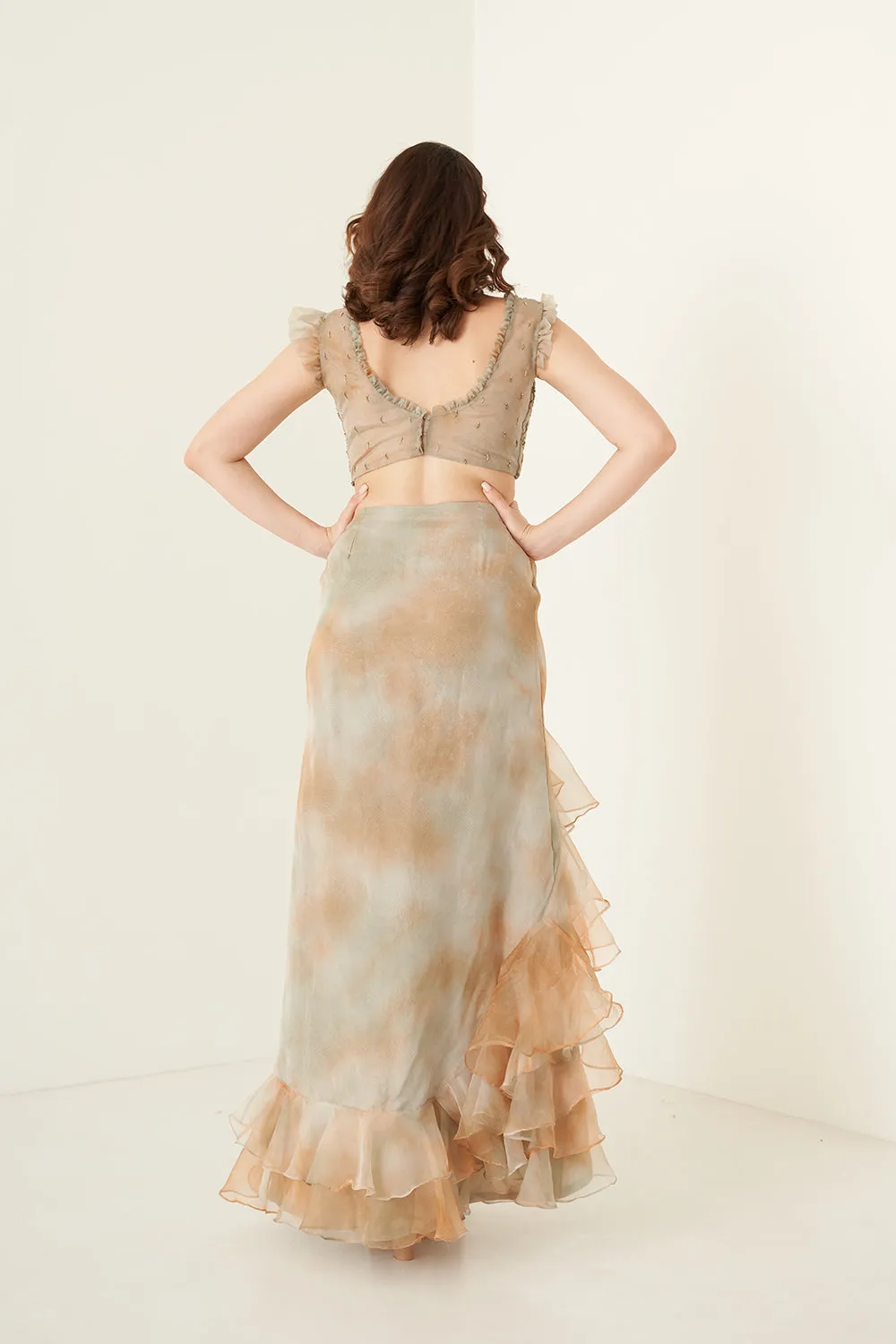 Rust Skirt Set