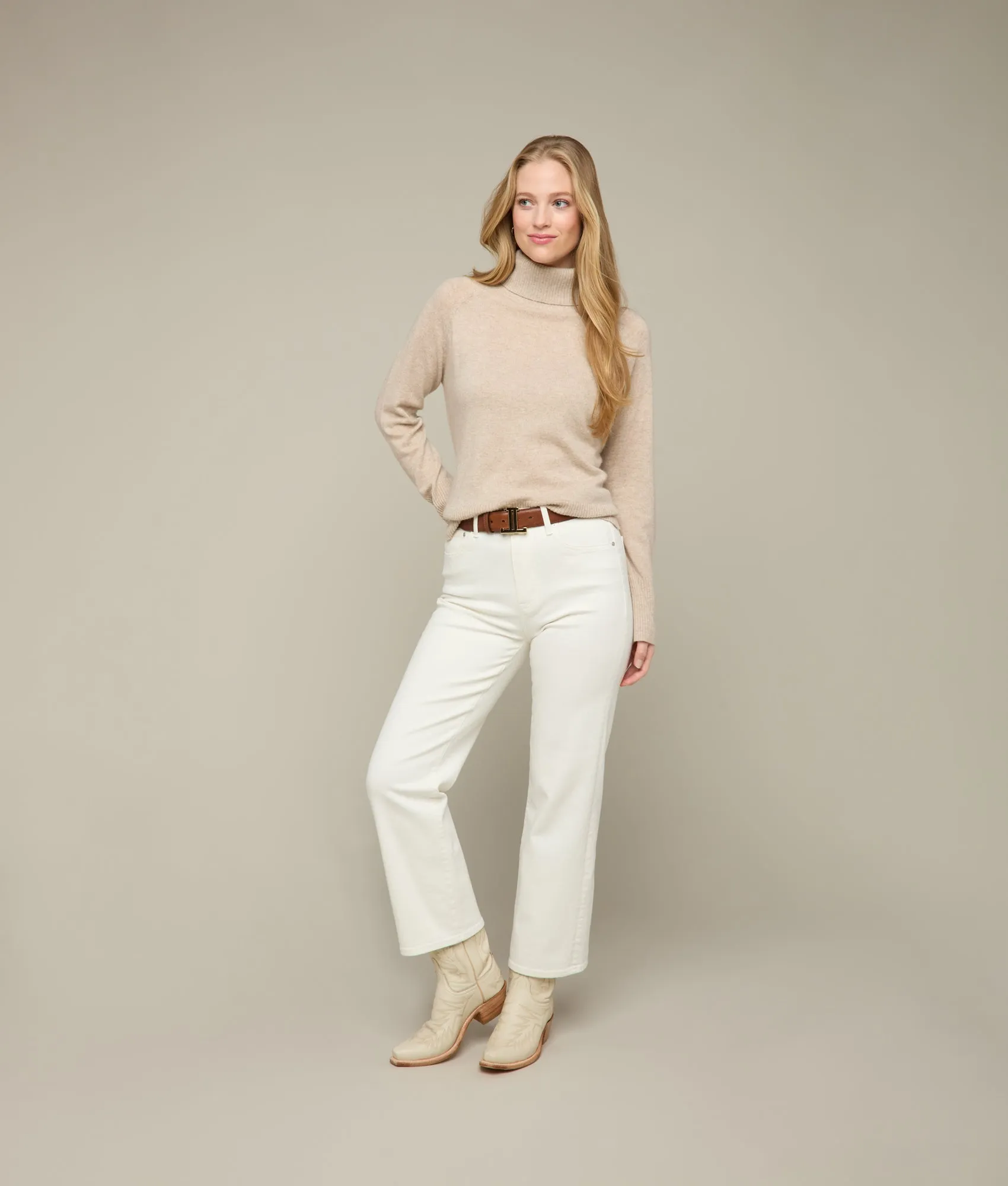 Samantha Turtleneck Sweater :: Cream