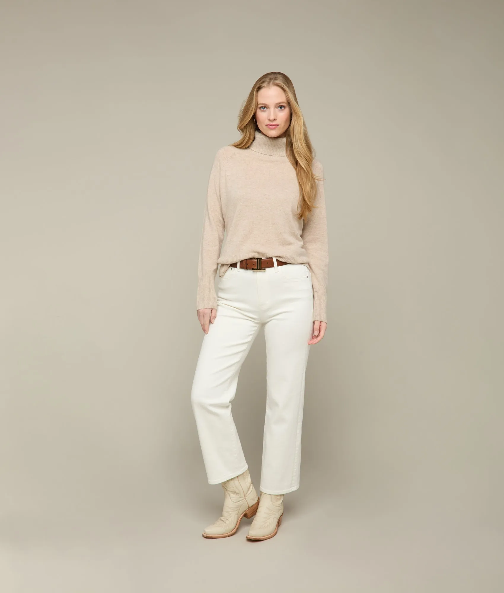 Samantha Turtleneck Sweater :: Cream