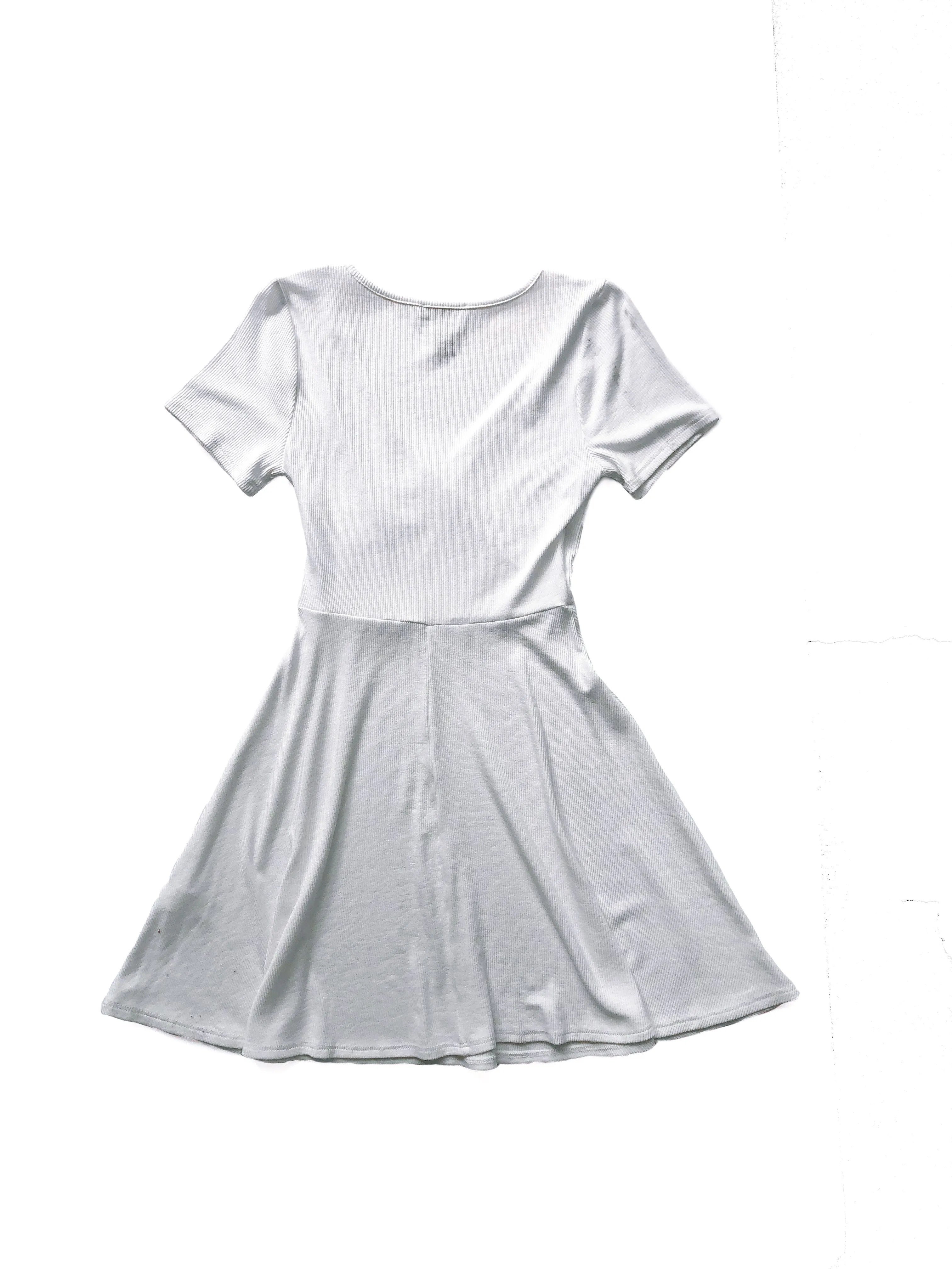 Sandy Fit & Flare Mini Dress - White