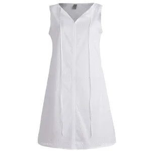 Santorini Dress - Sleeveless Broderie Anglaise