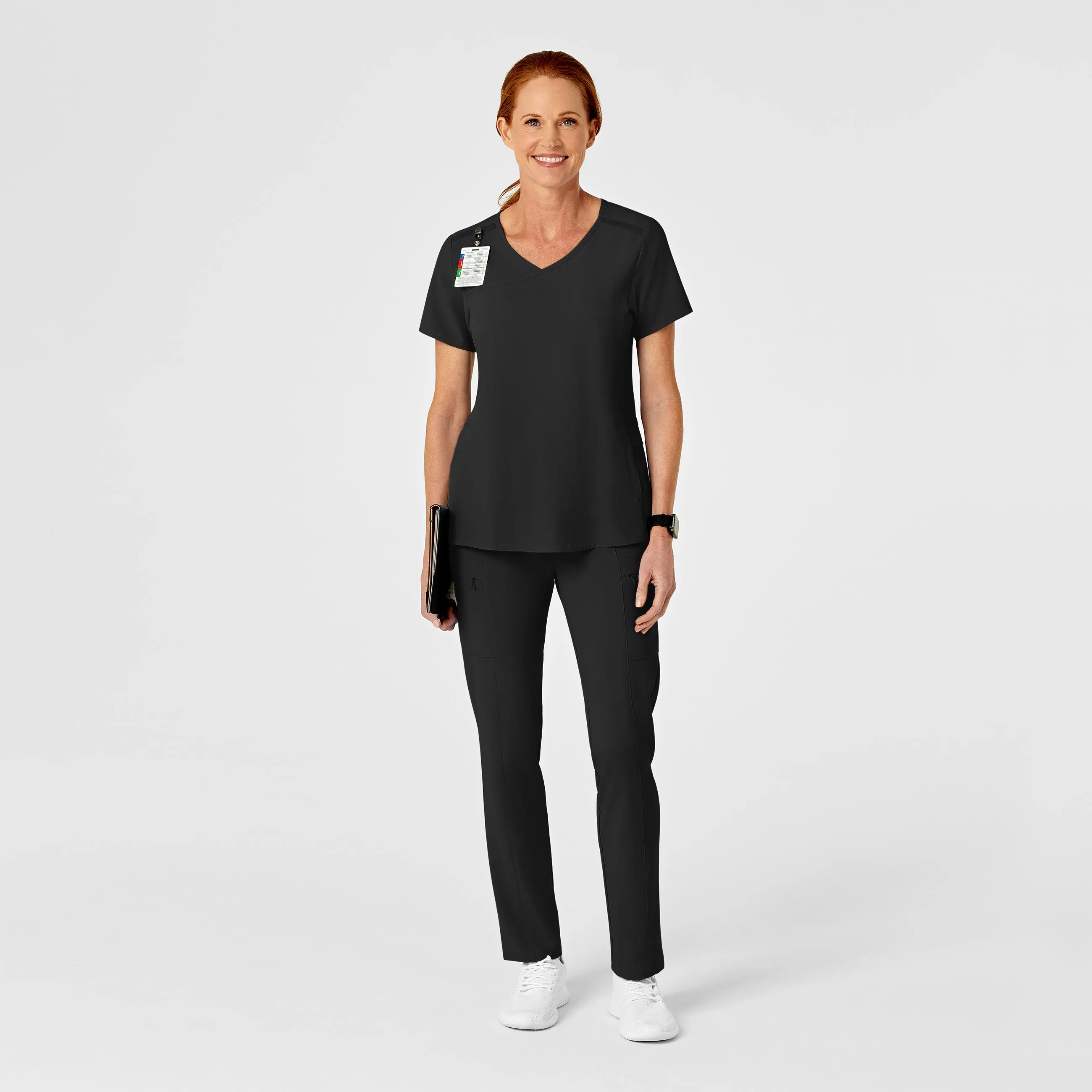 SCC RENEW Women's High Waist Slim Leg Scrub Pant