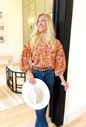 Secret Oasis Floral Blouse