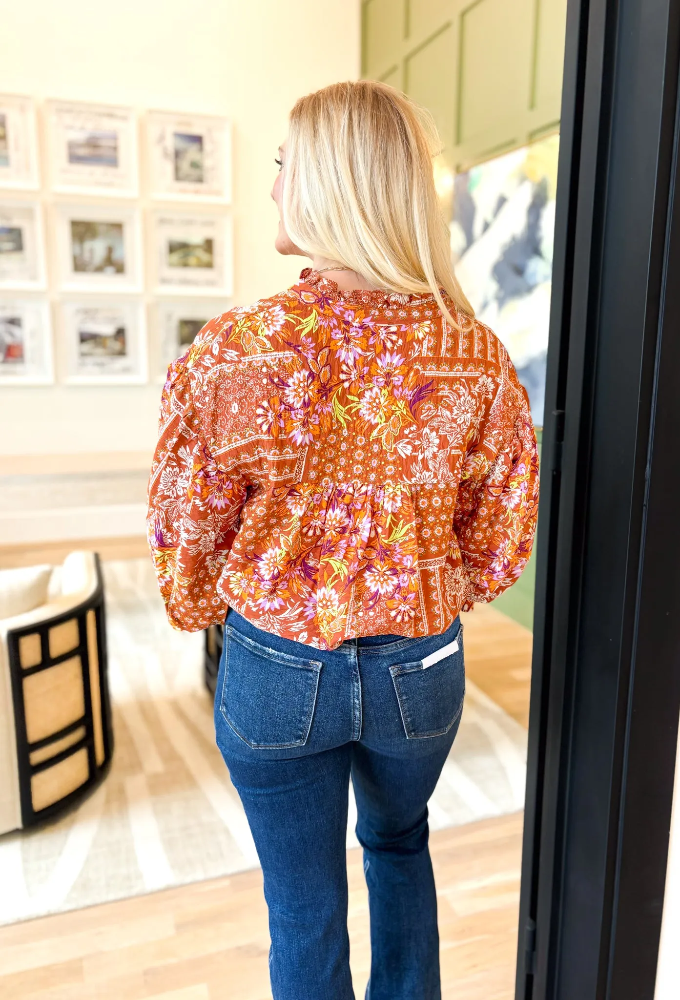 Secret Oasis Floral Blouse