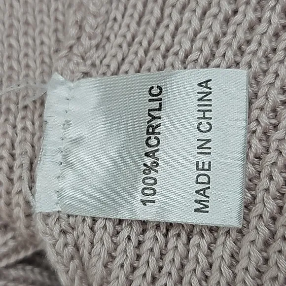 Seek The Label Mauve Cold Shoulder Turtleneck Long-Sleeve Sweater - Size XS