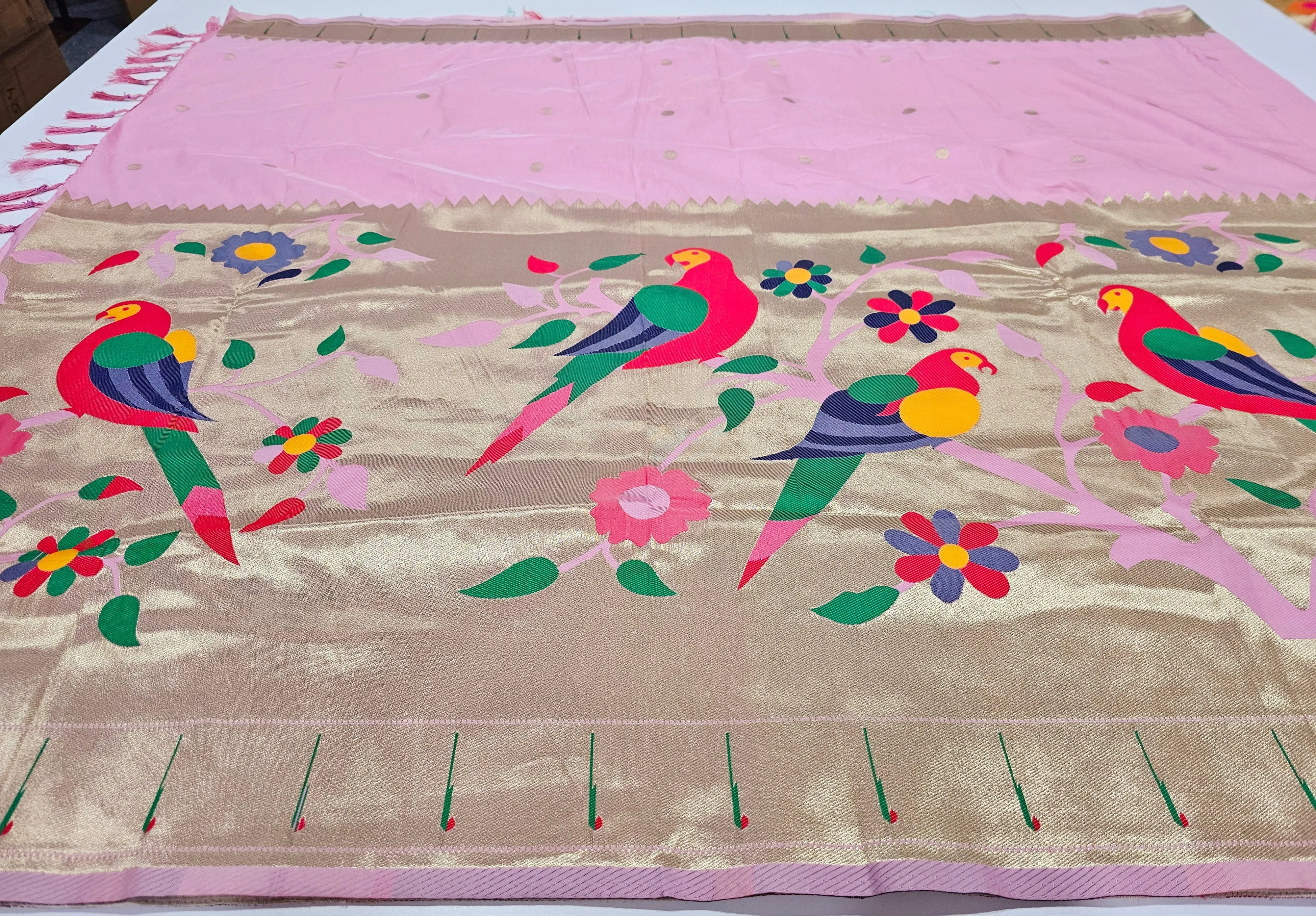 Semi Banaras Paithani saree
