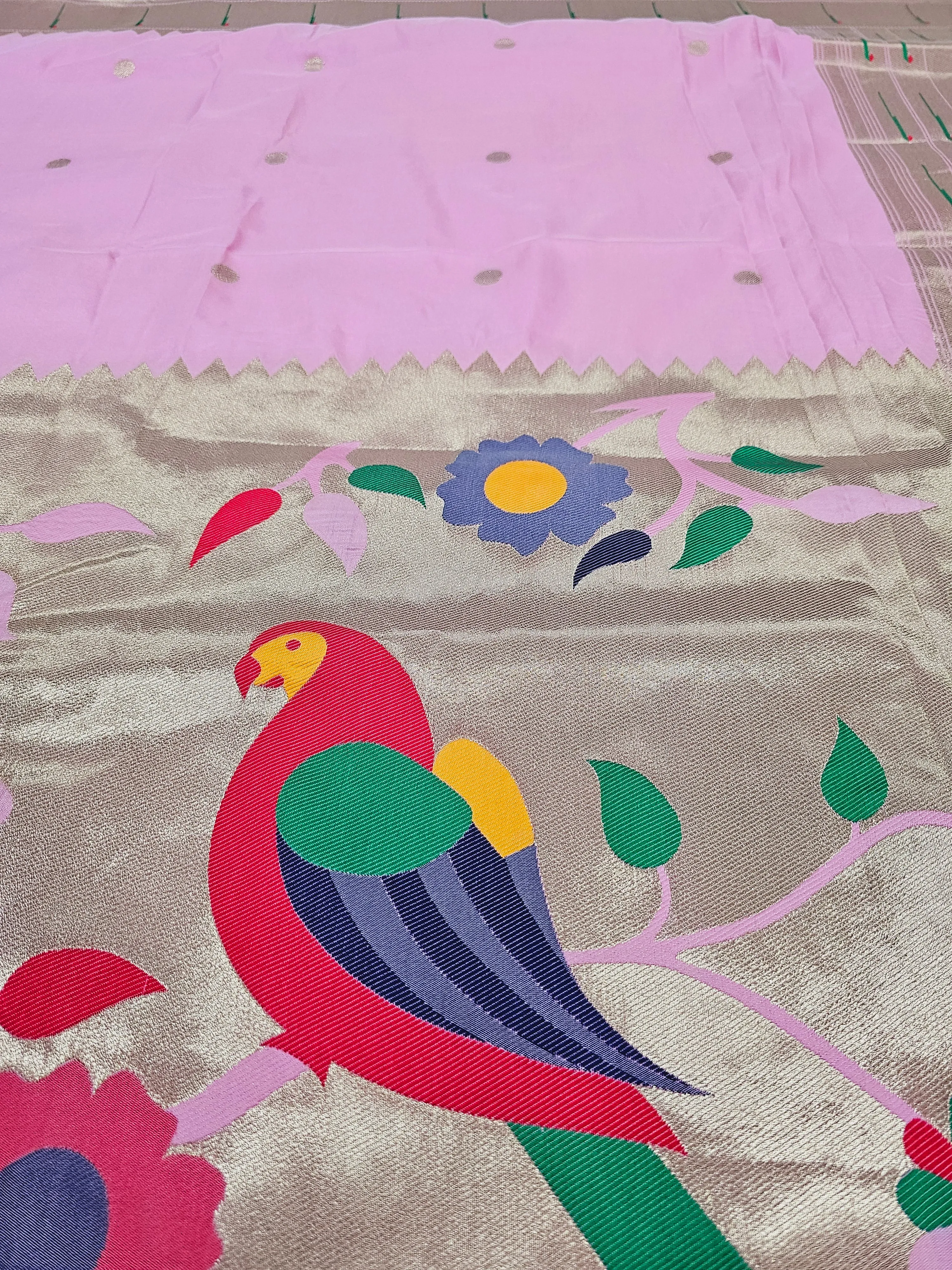 Semi Banaras Paithani saree